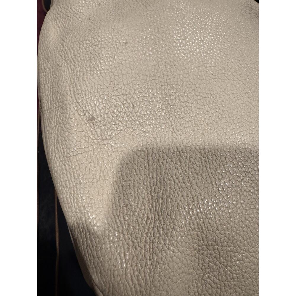 Marc by Marc Jacobs Classic Q Hillier Pebble Leather Hobo Bag White Shoulder - Picture 9 of 13